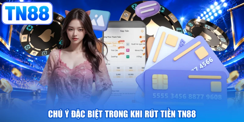 Chú ý đặc biệt trong khi rút tiền TN88