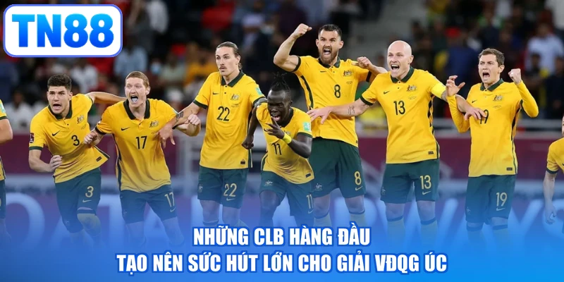 Những CLB hàng đầu tạo nên sức hút lớn cho giải VĐQG Úc