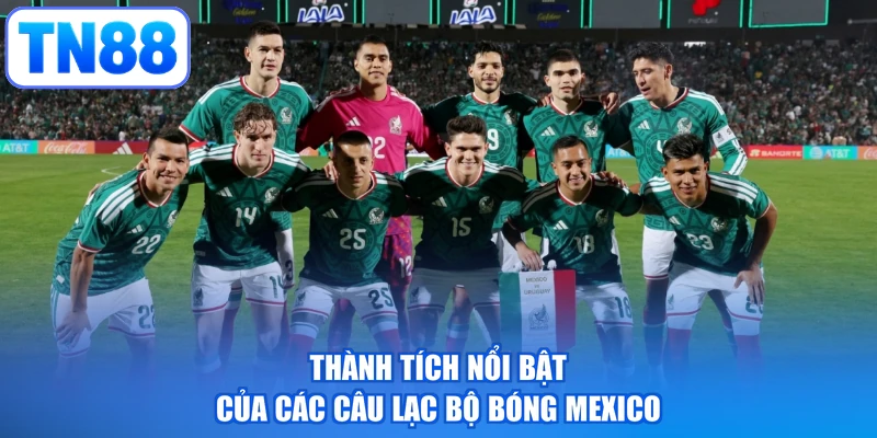 Thành tích nổi bật của các câu lạc bộ bóng Mexico